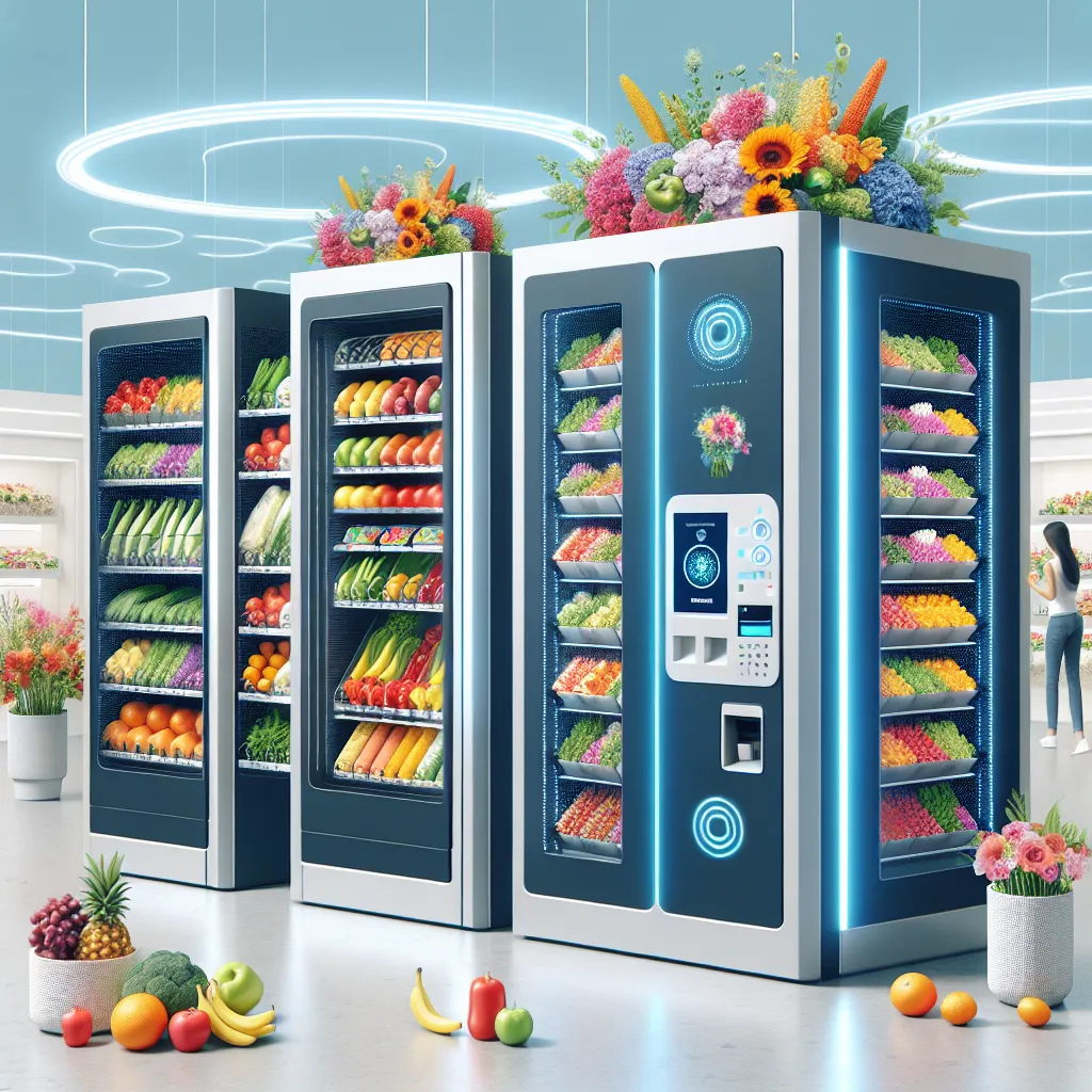 Automaty, które zmieniają zakupy od świeżych produktów do kwiatowych niespodzianek